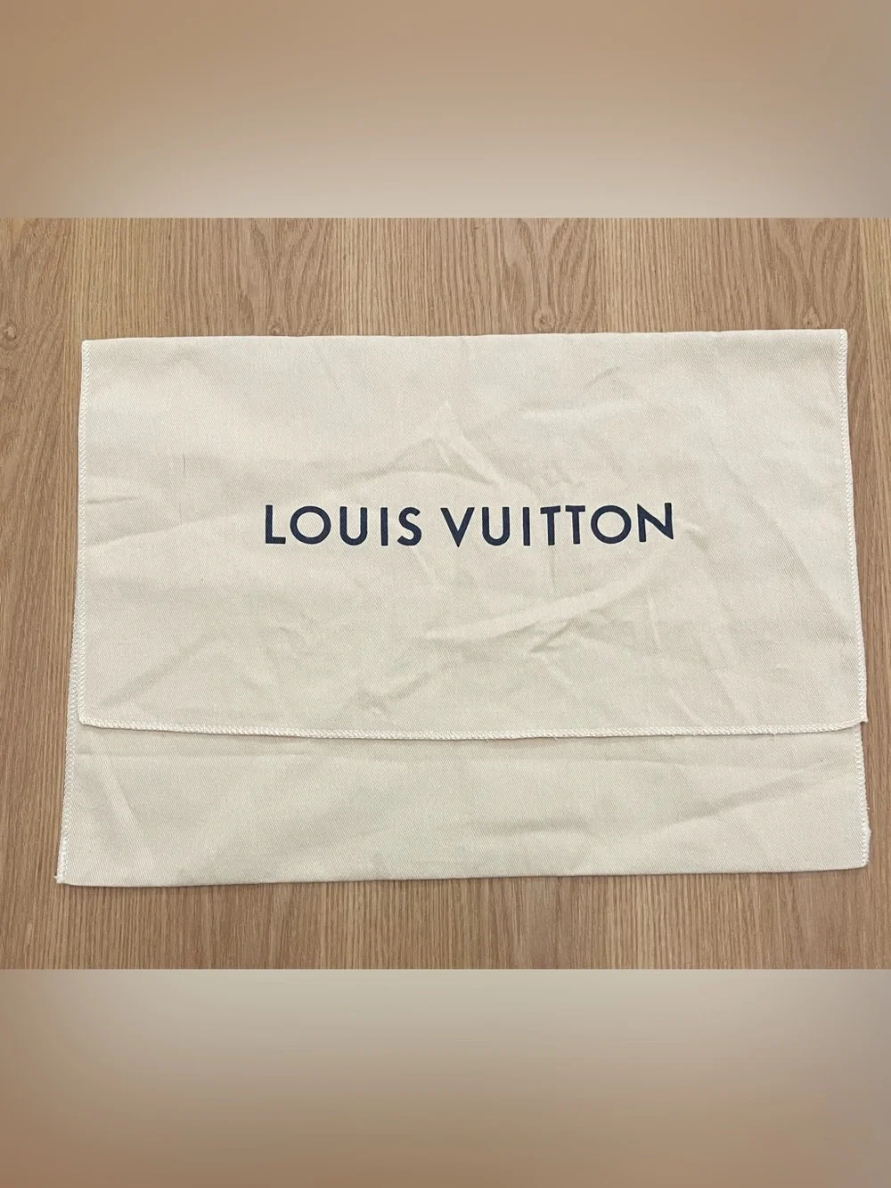 LOUIS VUITTON Envelope Fold Over Dust Bag  15”x10.5”